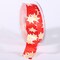 The Ribbon People Floral Wired Craft Ribbon 1" x 27 Yards - Red and White